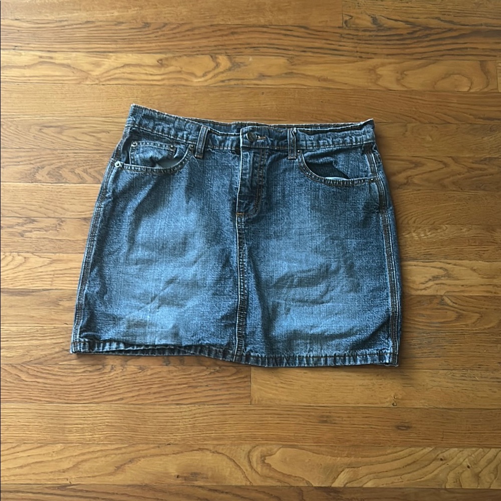 SO denim skirt